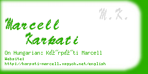 marcell karpati business card